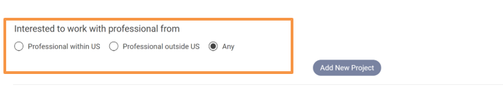 Selection radio button