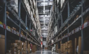 warehouse with retail goods