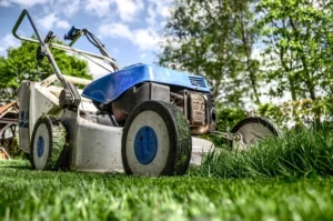 lawn mower used in gardening and landscaping