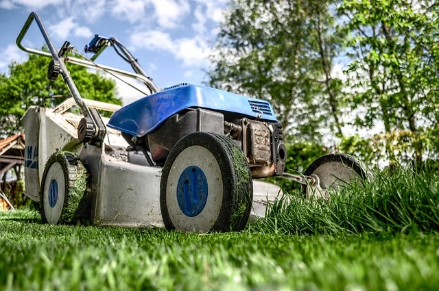 lawn mower used in gardening and landscaping