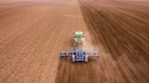 farm tractor in field
