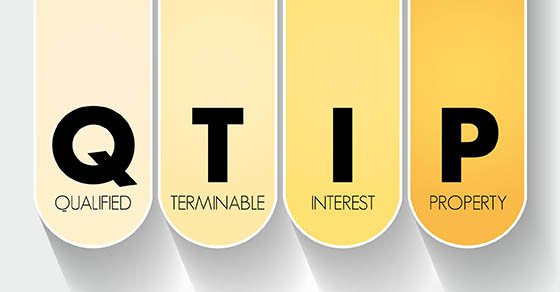 QTIP Qualified Terminable Interest Property - allows a spouse to give a life estate in property to his or her spouse without incurring the federal gift tax, acronym text concept background