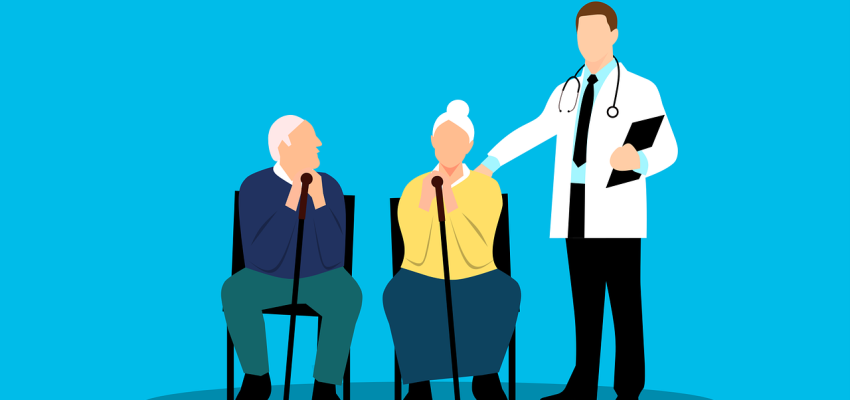 Doctor with patients