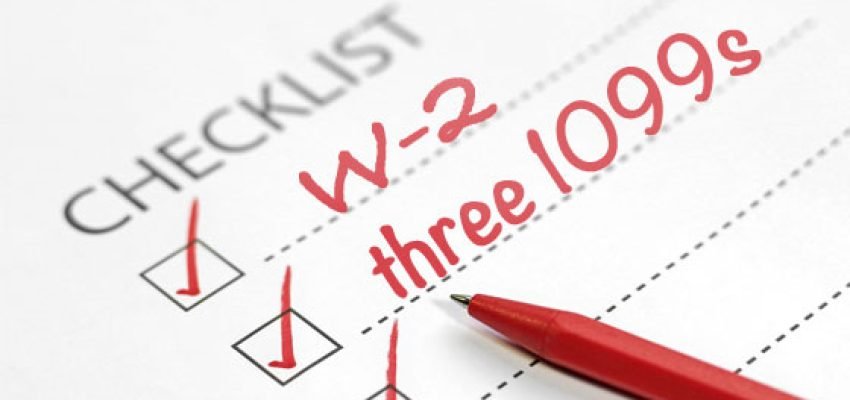 checklist for taxes