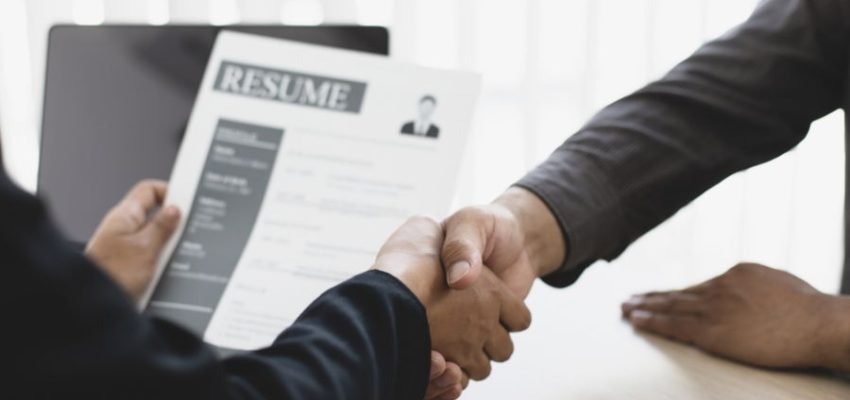 handshaking in an interview