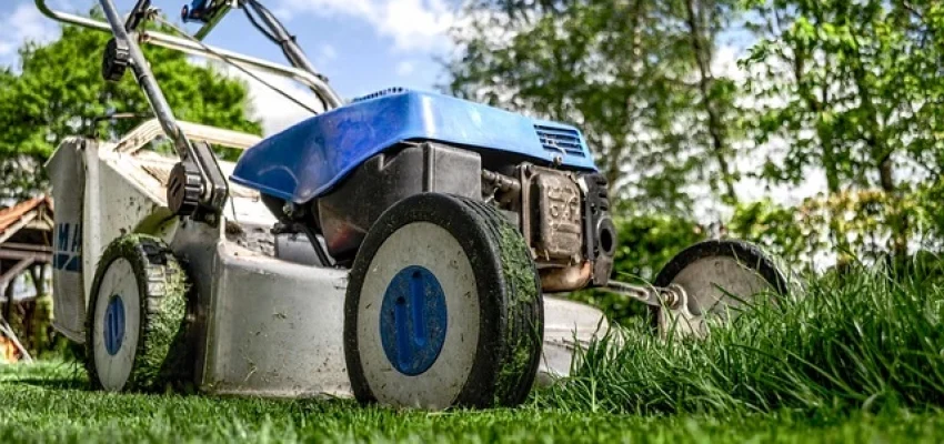 lawn mower used in gardening and landscaping