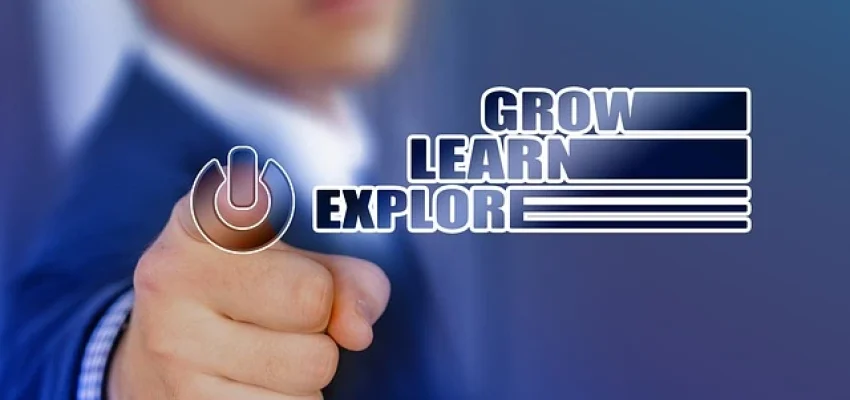 professional pointing to grow learn explore