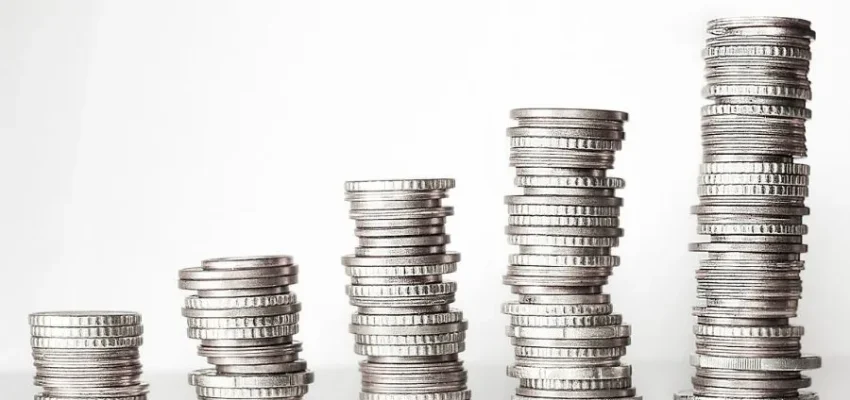 retirement savings in coin stacks