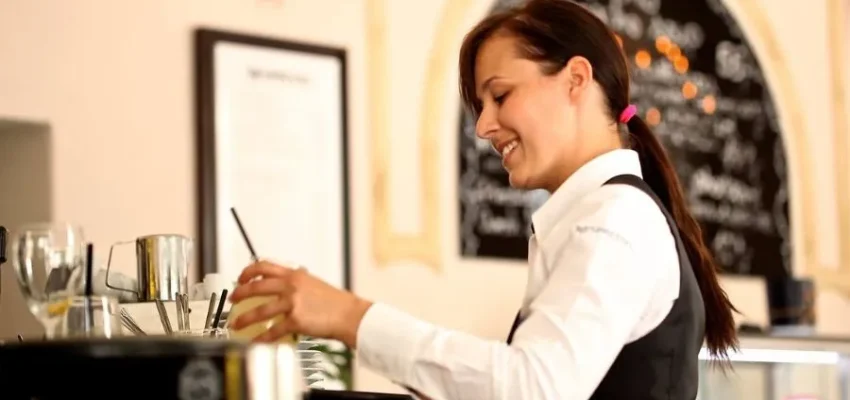 waitress at a restaurant