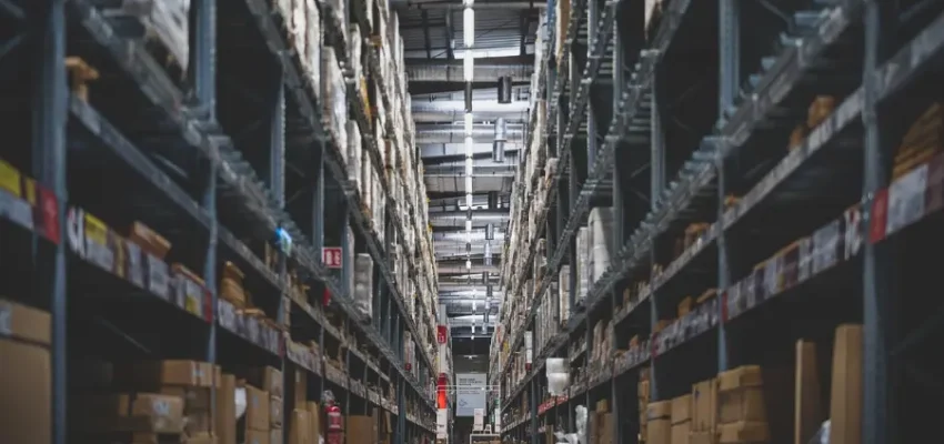 warehouse with retail goods