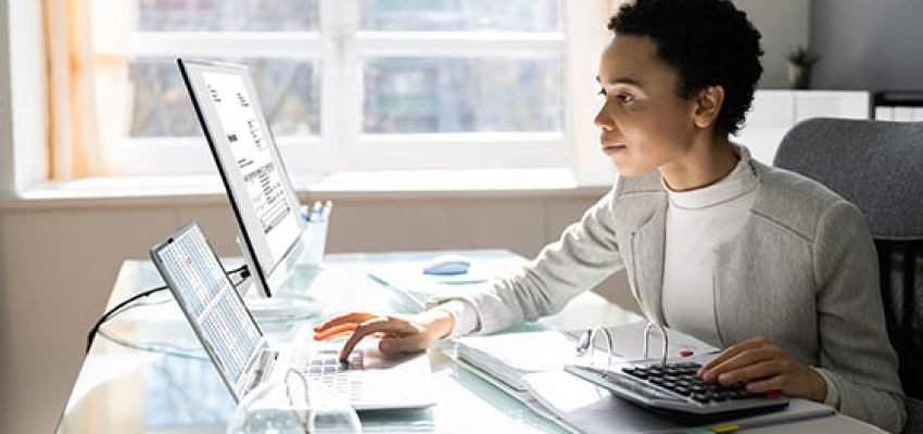 African,American,Tax,Professional,Female,With,tax, documents